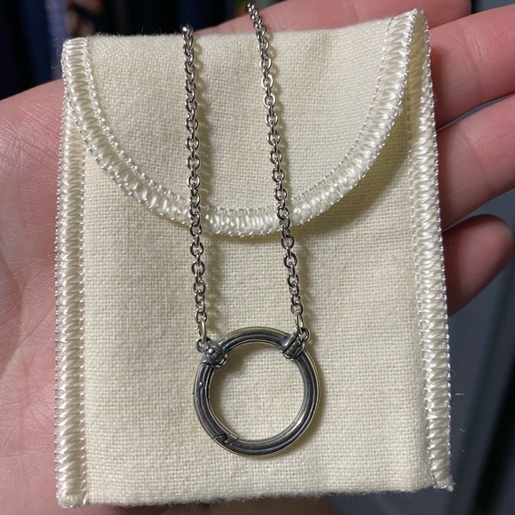 ‼️SOLD‼️ James Avery Beaded Changeable Charm Holder Necklace - Picture 2 of 3